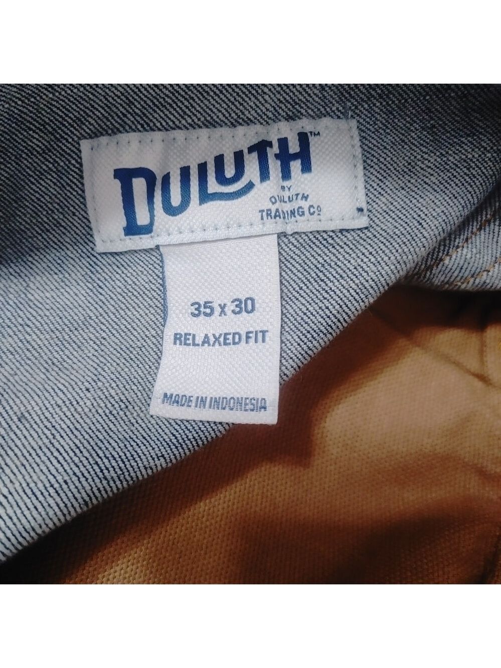 NWT Duluth Trading Men's DuluthFlex Ballroom Relaxed Jeans in Dark Blue 35x30 - Picture 8 of 16